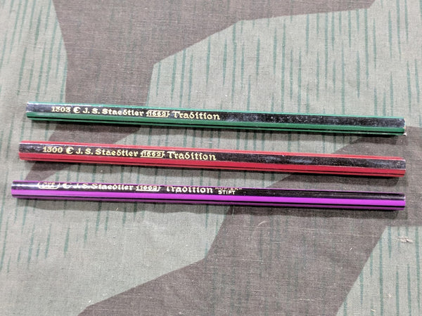 WWII German Original Staedtler Colored Pencil Set (3 Colors)