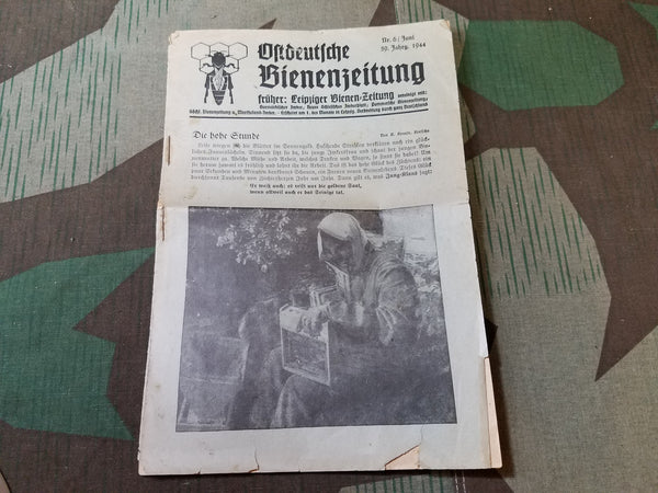 WWII German Ostdeutsche Bienenzeitung Beekeepers Newspaper June 6 1944