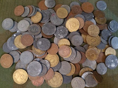 WWII German Pocket Change Reichspfennig Coins (Set of 5)