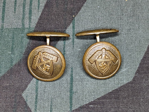 WWII German RAD Reicharbeitsdienst Cufflinks