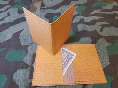 WWII German Tan Pressed Paper Wallet