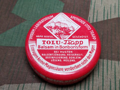 WWII German Tolu-Trapp Balsam in Bonbonsform Medicine Tin - Price in RM