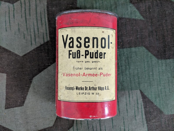 Oval Vasenol Fuss Puder Armee Puder Tin with Powder