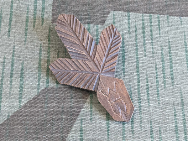 WWII German WHW Carved Wooden "Tinnie" Pin