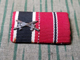 WWII German War Merit Cross and Eastern Front "Frozen Meat" Ribbon Bar