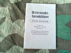 WWII German Wehrmacht Sprachführer Deutsch-Französisch