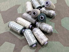 Vintage WWII German Thread Spools Feldgrau or Bottle Green 500 meters