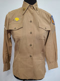 WWII Tan Women's WAC Uniform Undershirt Blouse Shirt