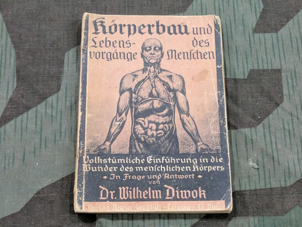 Original Medical Book Körperbau 1941