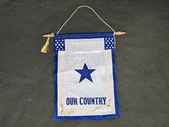 WWII Serving Our Country Loved One / Son In Service Window Flag