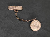 WWII Sweetheart Remember Pearl Harbor Chain Pin