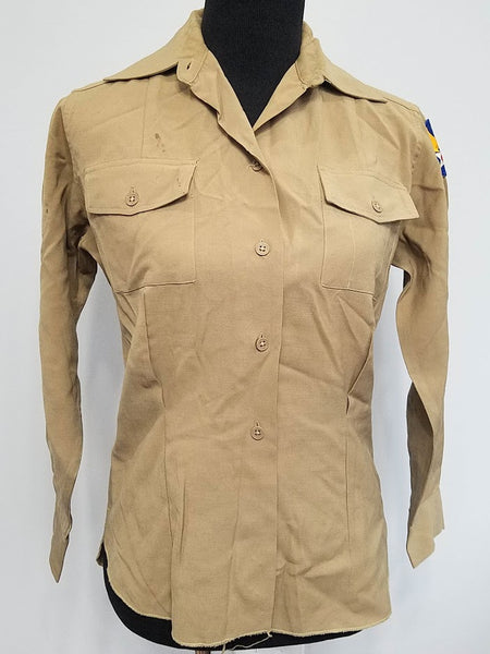 WWII Tan Women's WAC Uniform Undershirt (as-is)