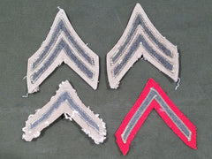 WWII USMCWR Women's Marine Rank Patches