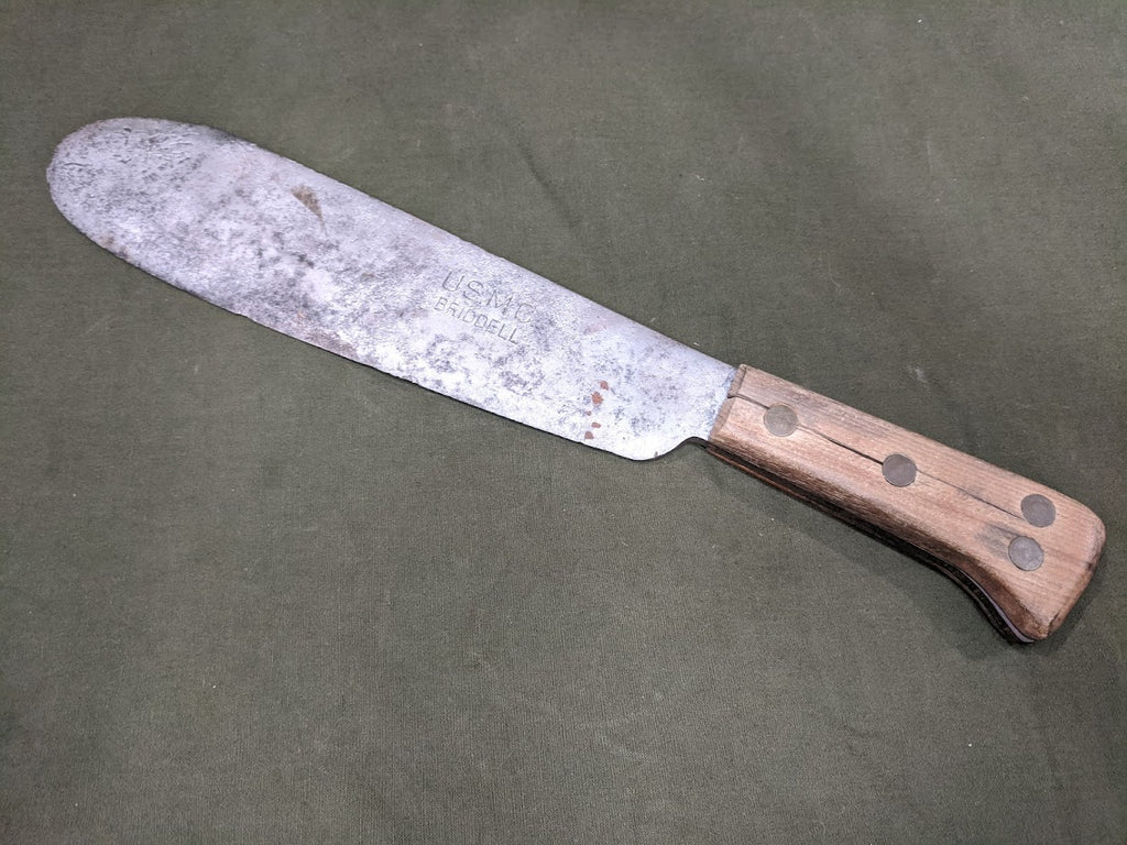 WWII USMC Briddell Bolo Knife Machete Marines Medical Corps