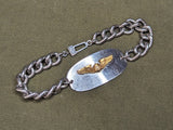 WWII US Army Air Corps Pilot Wings ID Bracelet
