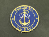 WWII US Navy Sweetheart Pocket Mirror USN Anchor
