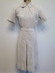 WWII US Navy WAVES Seersucker Women's Working Uniform Dress
