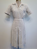 WWII US Navy WAVES Seersucker Women's Working Uniform Dress