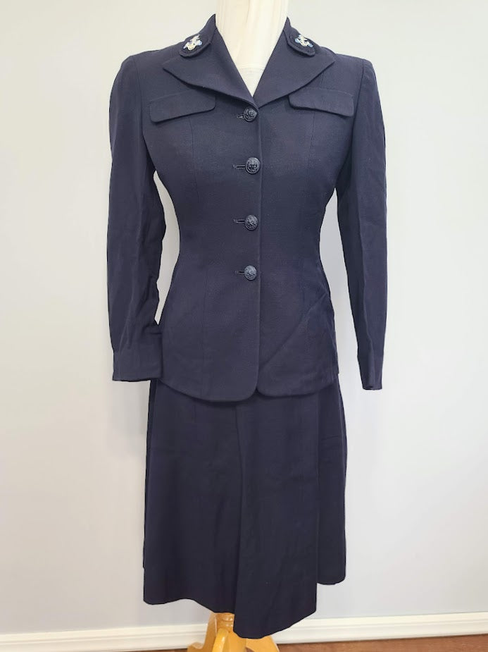 WWII US Navy Women's WAVES Uniform Set: Jacket and Skirt