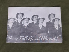 WAVES Song Book "Navy, Full Speed Ahead!"