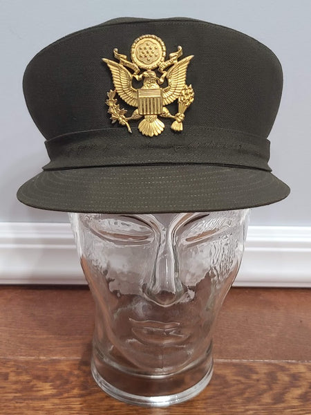 WWII US Women's ANC Army Nurse OD Service Hat (Size 21 1/2)