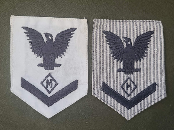 WWII WAVES Women's Navy Mail Clerk Uniform Patch Set