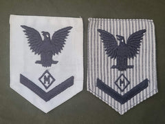 WWII WAVES Women's Navy Mail Clerk Uniform Patch Set