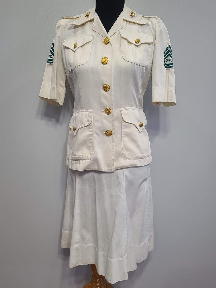White USMCWR Women's Marine Corps Summer Uniform (B-36.5