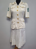 WWII White USMCWR Women's Marine Corps Summer Uniform