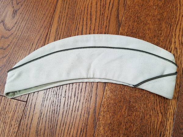 WWII Women's ANC Army Nurse Beige Officer's Garrison Cap Hat