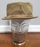 WWII Women's WAC Tan Hobby Hat Uniform Size 23 1/2 Saks Fifth Ave