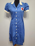 WWII Women's American Red Cross Canteen Corps Uniform Dress