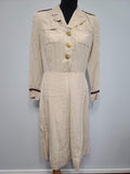 WWII Women's Army Nurse Beige Off-Duty Dress Uniform