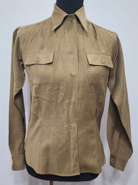 WWII Women's Army Nurse or WAC OD Wool Blouse Shirt (Officer's)