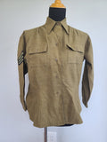 WWII Women's Army Nurse or WAC OD Wool Blouse Undershirt