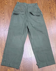 WWII Women's Army WAC Nurse HBT Uniform Trousers M