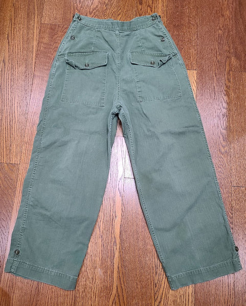 WWII Women's Army WAC Nurse HBT Uniform Trousers M