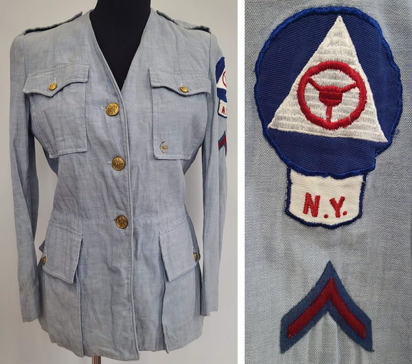 Women's Civil Defense Driver Jacket <br> (B-38.5" W-30")