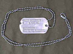 WWII Women's Dep of US National Dog Tag