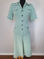 WWII Women's Marines Corps Seersucker Uniform USMCWR