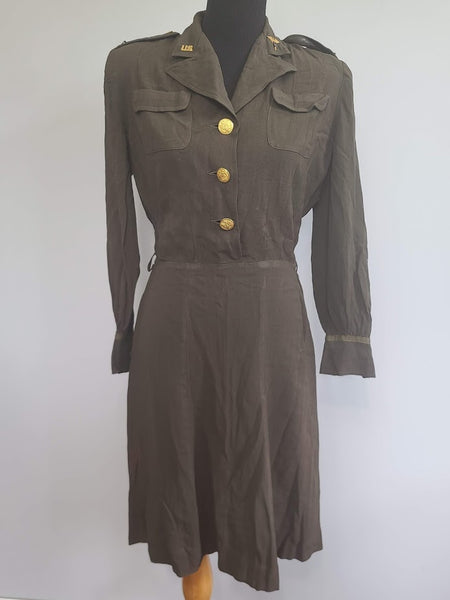 WWII Women's OD US Army Nurse Off-Duty Dress Uniform