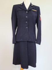 WWII Women's US Navy WAVES Uniform: Jacket and Skirt (Named)