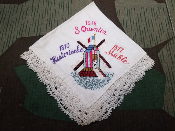 WWI German 1916 S Quentin Handkerchief