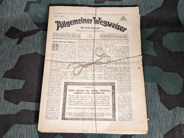 WWI German Allgemeiner Wegweiser Newspapers 1917 Berlin (50 Issues)