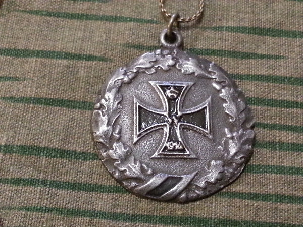 WWI German Iron Cross Sweetheart Necklace