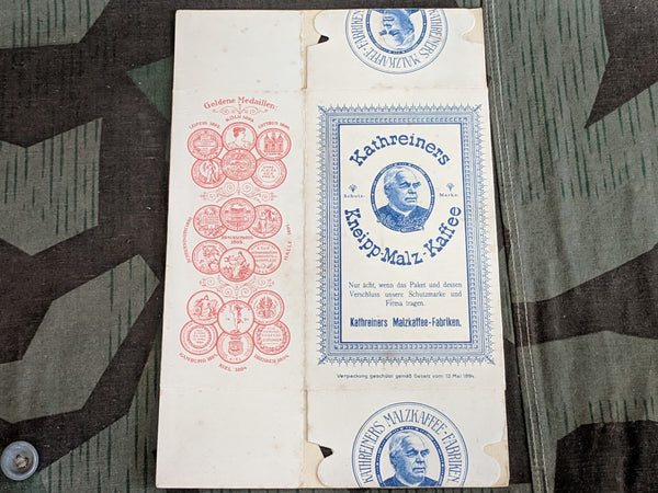 WWI German Kathreiners Kaffee Coffee Cardboard Box