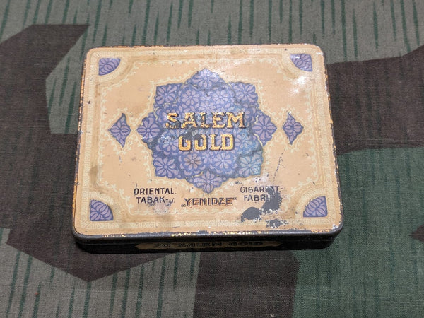 WWI German Salem Gold Cigarette Tin