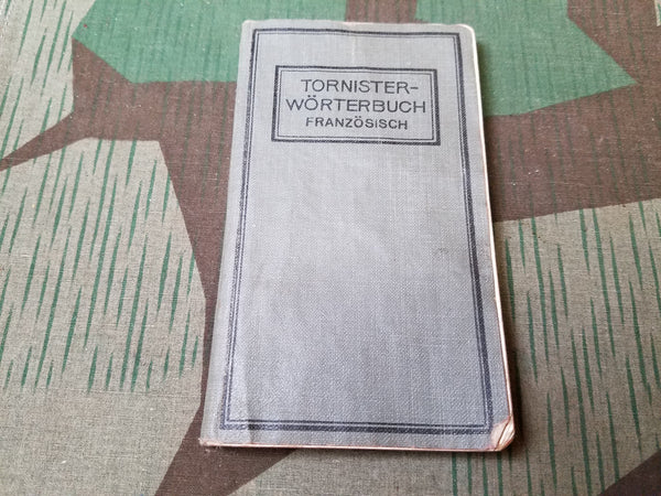 WWI Tornister Wörterbuch German-French Dictionary