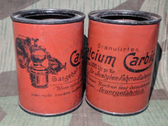 WWI era German Bicycle Light Carbide Cans