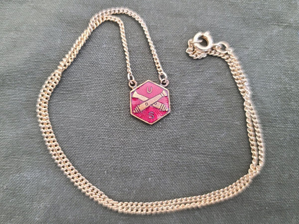 WWI or WWII US Artillery Sweetheart Necklace